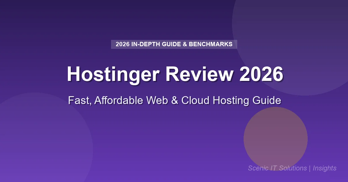 Hostinger Review 2026: Fast, Affordable Cloud & Web Hosting Guide