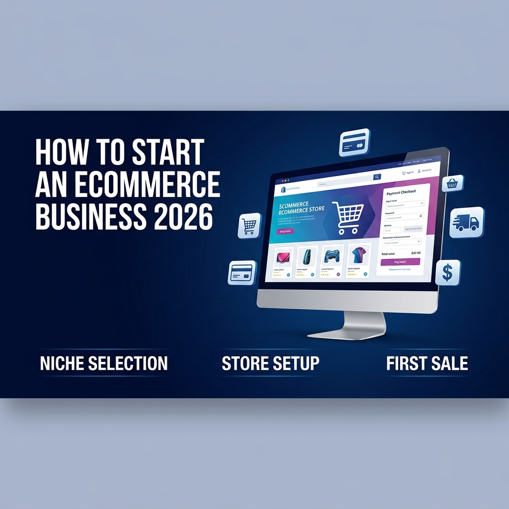 How to Start an Ecommerce Business in 2026 banner