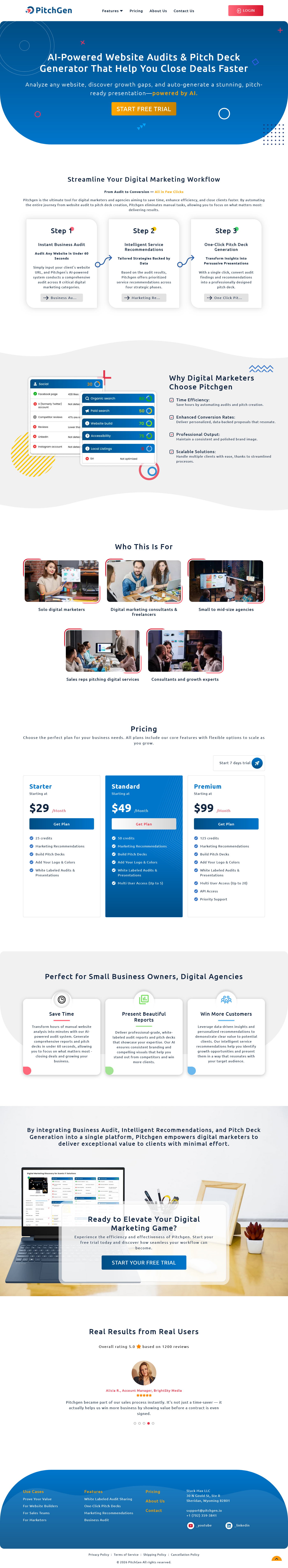 AI-powered SaaS platform that helps startups create compelling pitch decks in minutes.