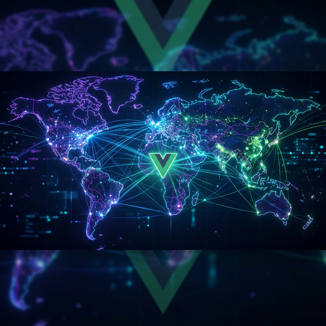 Top 10 Countries Using Vue JS