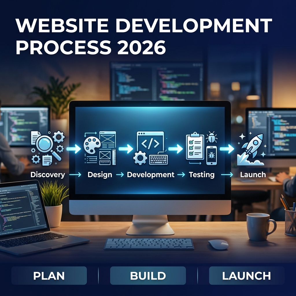 Website Development Process Step-by-Step Guide 2026 banner